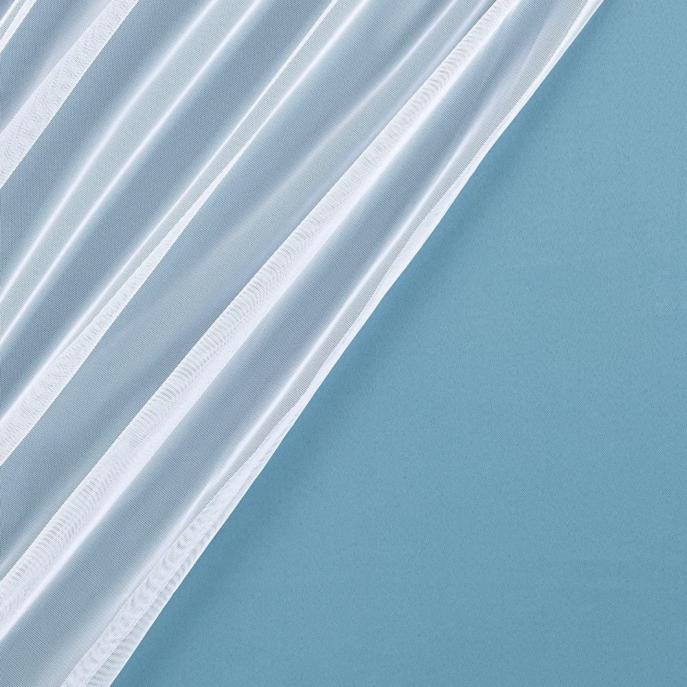 Exclusive Home Catarina Layered Solid Room Darkening Blackout and Sheer Grommet Top Curtain Panel Pair, 52"X108", Turquoise Home
